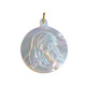 Pendentif Nacre Ronde Vierge à l'Enfant 2cm