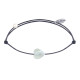Bracelet Lien Mini Coeur en Nacre