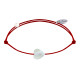 Bracelet Lien Mini Coeur en Nacre