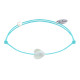 Bracelet Lien Mini Coeur en Nacre