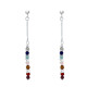 Boucles d'Oreilles Argent Chainette 7 Chakras