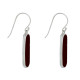 Boucles d'Oreilles Argent Rectangle Ovale de  Nacre