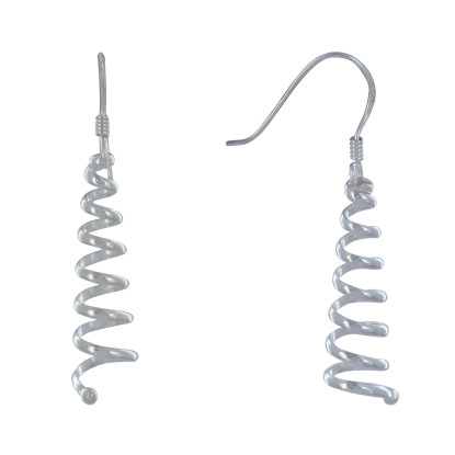 Boucles d'Oreilles Argent Cône Tourbillon