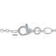 Chaine en Argent Rhodié Maille Forçat 1mm 