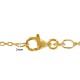 Chaine en Plaqué Or Maille Forçat 1mm 