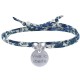 Bracelet Double Tour Lien Liberty et Médaille Vive la Liberté Argent
