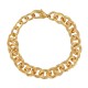 Bracelet Plaqué Or Gourmette Gros Maillons