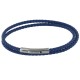 Bracelet Femme Double Tour Cuir Tréssé Rond pour Poignet de 18cm