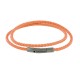Bracelet Femme Double Tour Cuir Tréssé Rond pour Poignet de 18cm