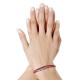 Bracelet Femme Double Tour Cuir Tréssé Rond pour Poignet de 18cm