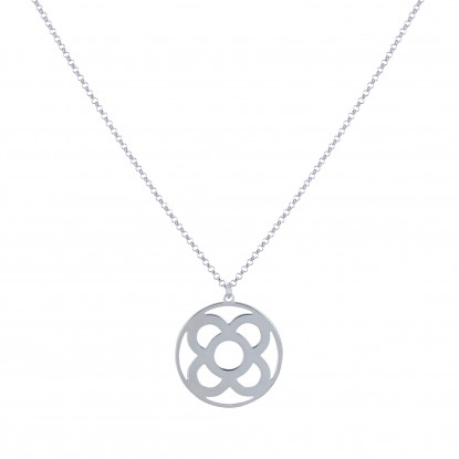 Collier Argent Moyenne Fleur de Barcelone