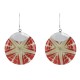 Boucles d'Oreilles Argent Disque Etoile de Mer
