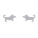 Boucles d'Oreilles Argent Clous Chien