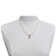 PHOTO A VE Collier Laiton Bulle et Billes Pâte de Verre Cristal