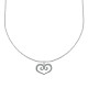 Collier Argent et son Pendentif Coeur Ajouré