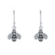 Boucles d'Oreilles Argent Abeille