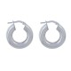 Boucles d'Oreilles Argent Créoles Rondes Épaisses 2cm