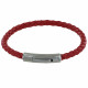 Bracelet Homme Cuir Tréssé Rond 19cm