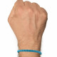 Bracelet Homme Cuir Tréssé Rond 19cm