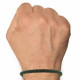 Bracelet Homme Cuir Tréssé Rond 19cm