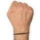 Bracelet Homme Cuir Tréssé Rond 19cm