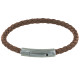 Bracelet Homme Cuir Tréssé Rond 19cm