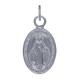 Pendentif Argent Petite Médaille Ovale Vierge Miraculeuse