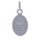 Pendentif Argent Petite Médaille Ovale Vierge Miraculeuse