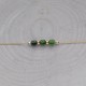 Bracelet Gold Filled Trois Petits Cubes de Diopside