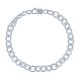 Bracelet Argent Gourmette Moyen Maillons