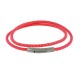 Bracelet Femme Double Tour Cuir Tréssé Rond pour Poignet de 18cm