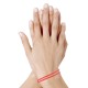 Bracelet Femme Double Tour Cuir Tréssé Rond pour Poignet de 18cm
