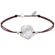 Bracelet Lien Fleur de Nacre Ivoire et Perles d'Argent - Classics