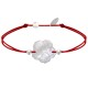 Bracelet Lien Fleur de Nacre Ivoire et Perles d'Argent - Classics