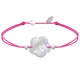 Bracelet Lien Fleur de Nacre Ivoire et Perles d'Argent - Classics