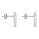 Boucles d'Oreilles Clous Argent Triangle de Nacre
