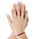 Bracelet Mixte Demi Jonc Laiton Rhodié et Galuchat Colors