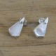 Boucles d'Oreilles Clous Argent Triangle de Nacre