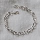 Bracelet Argent Gourmette Moyen Maillons
