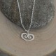 Collier Argent et son Pendentif Coeur Ajouré