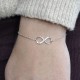 Bracelet Argent Infini et Strass
