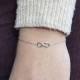 Bracelet Argent Rhodié Signe Infini 