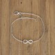 Bracelet Argent Rhodié Signe Infini 