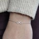Bracelet Argent Infini et Strass - Petit Modèle