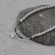 Collier ou Bracelet Dauphin Argent Perles Facettées de Turquoise Anneaux Gris