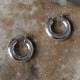 Boucles d'Oreilles Argent Créoles Rondes Épaisses 2cm