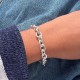 Bracelet Argent Gourmette Moyen Maillons