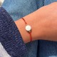Bracelet Lien Oeil de Sainte Lucie et Petites Perles Brillantes