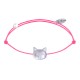 Bracelet Lien Tête de Chat en Nacre