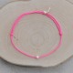 Bracelet Lien Petite Perle Blanche